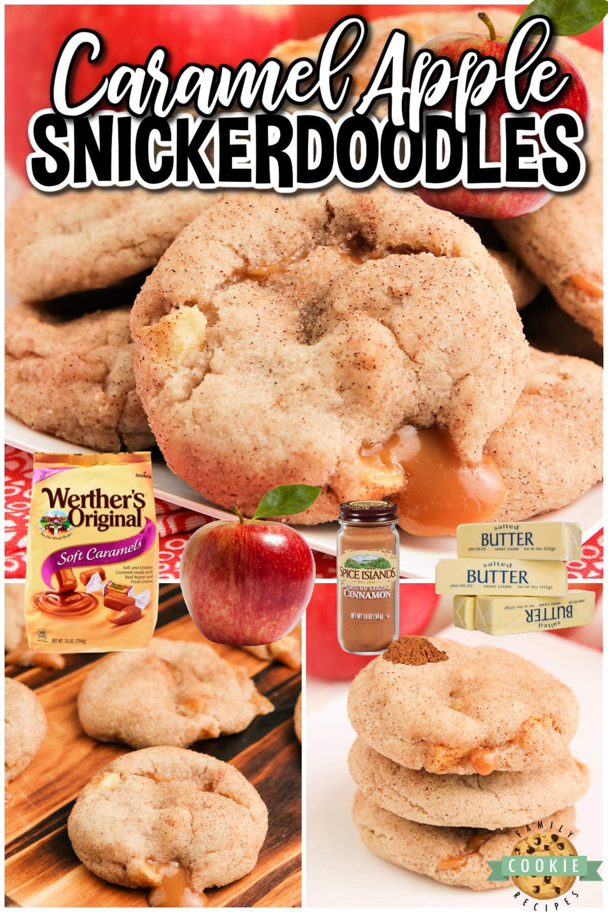 Caramel Apple Snickerdoodles