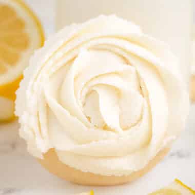 pretty lemon frosted sugar cookies