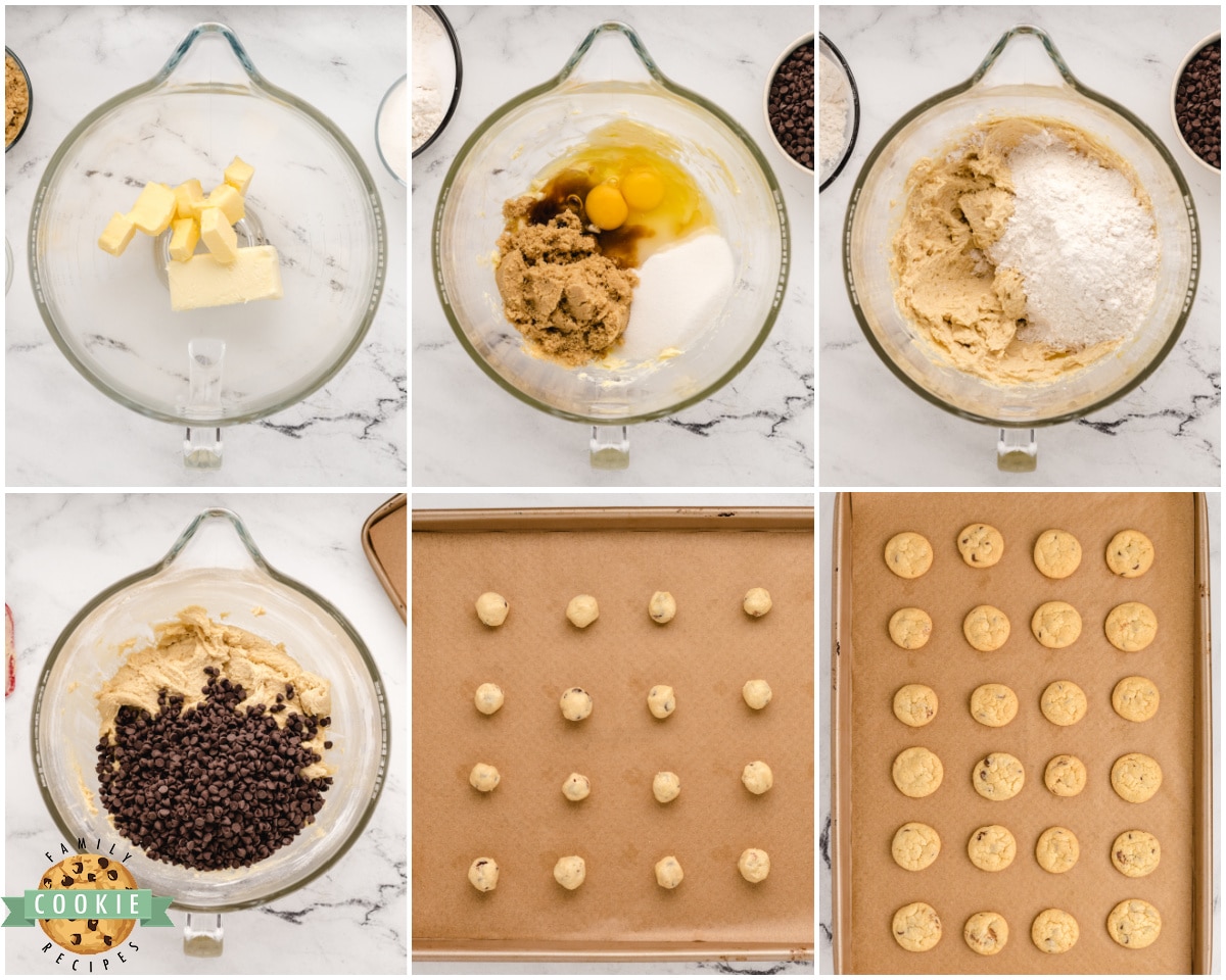 how to make mini chocolate chip cookies