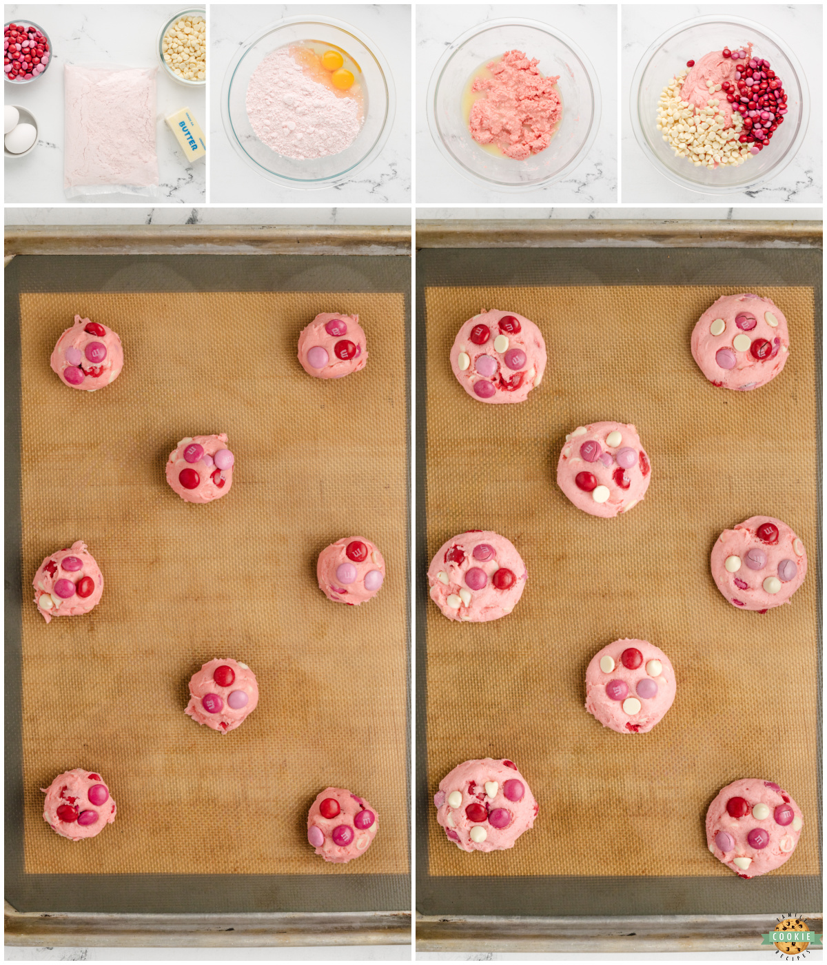 how to make strawberry cake mix cookies