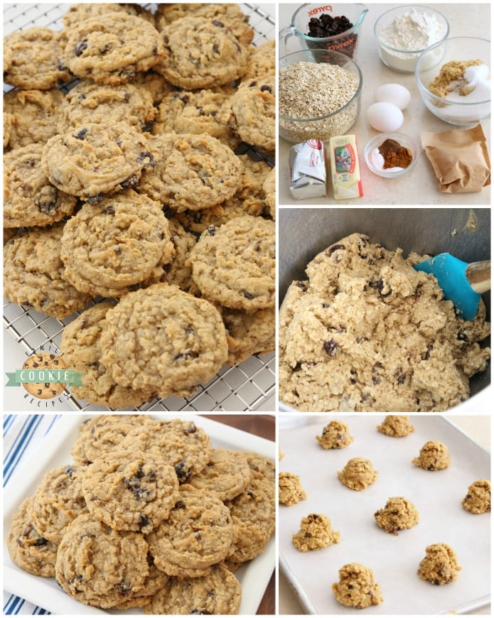 Oatmeal Raisin Cookies that truly are the BEST EVER! Oatmeal, raisins, pudding mix & spices combine in most delicious, soft & chewy Oatmeal Raisin Cookies.