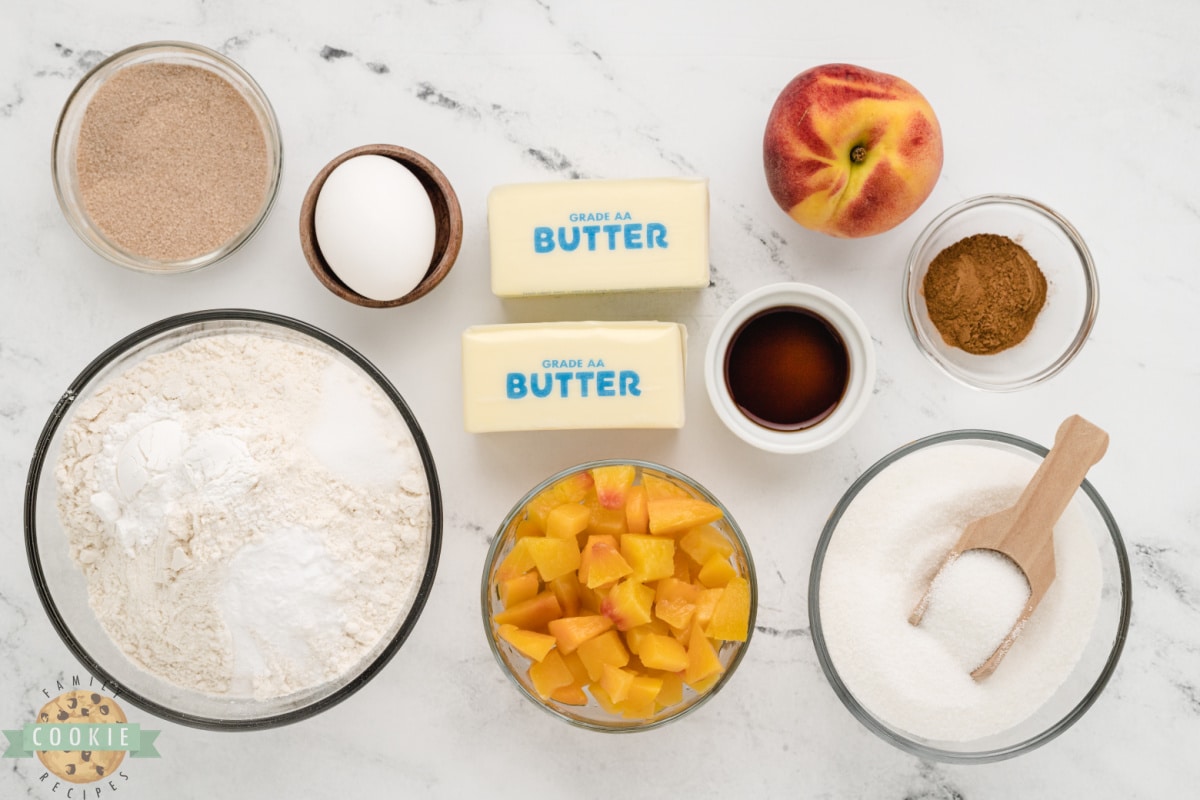 Ingredients in Peach Snickerdoodle Cookies