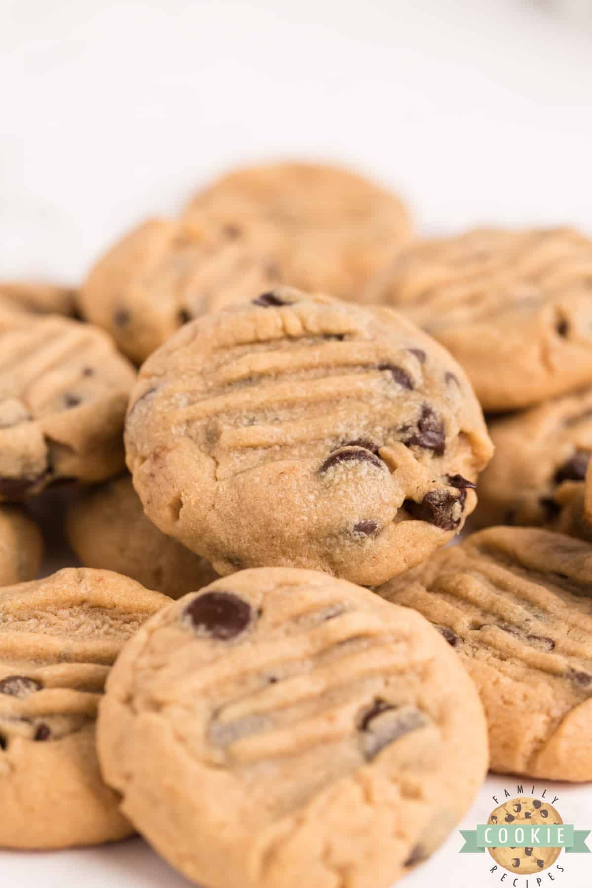 Peanut butter chocolate chip cookies