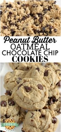 PEANUT BUTTER OATMEAL CHOCOLATE CHIP COOKIES - Family Cookie Recipes