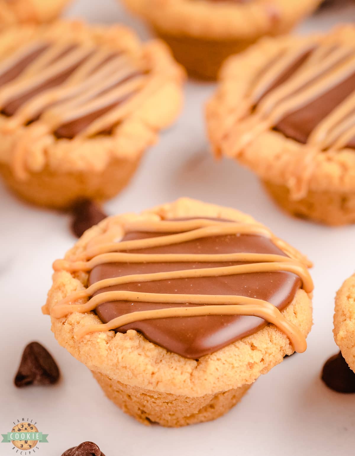 fudge filled cookie cups