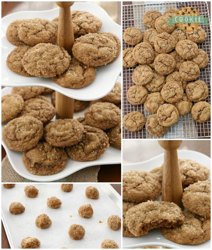 Soft Pumpkin Gingersnap Cookies are soft, perfectly spiced gingersnap cookies made with pumpkin! Classic cookie recipe with a twist perfect for holiday baking.