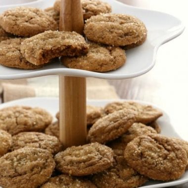 Soft Pumpkin Gingersnap Cookies are soft, perfectly spiced gingersnap cookies made with pumpkin! Classic cookie recipe with a twist perfect for holiday baking.