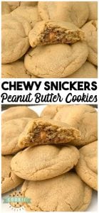 SNICKERS PEANUT BUTTER COOKIES - Family Cookie Recipes