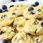 Blueberry Cream Cookies made with fresh blueberries folded into a lovely vanilla pudding cookie dough. Soft pudding cookie recipe with lovely bright, fresh flavor from fresh blueberries and white chocolate chips.