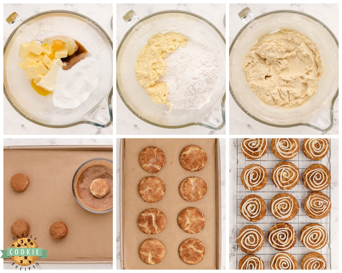 how to make cinnamon roll snickerdoodles