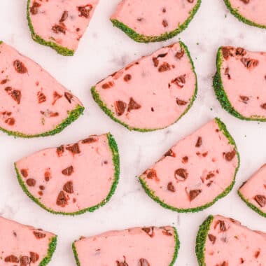 cute slice and bake watermelon cookies