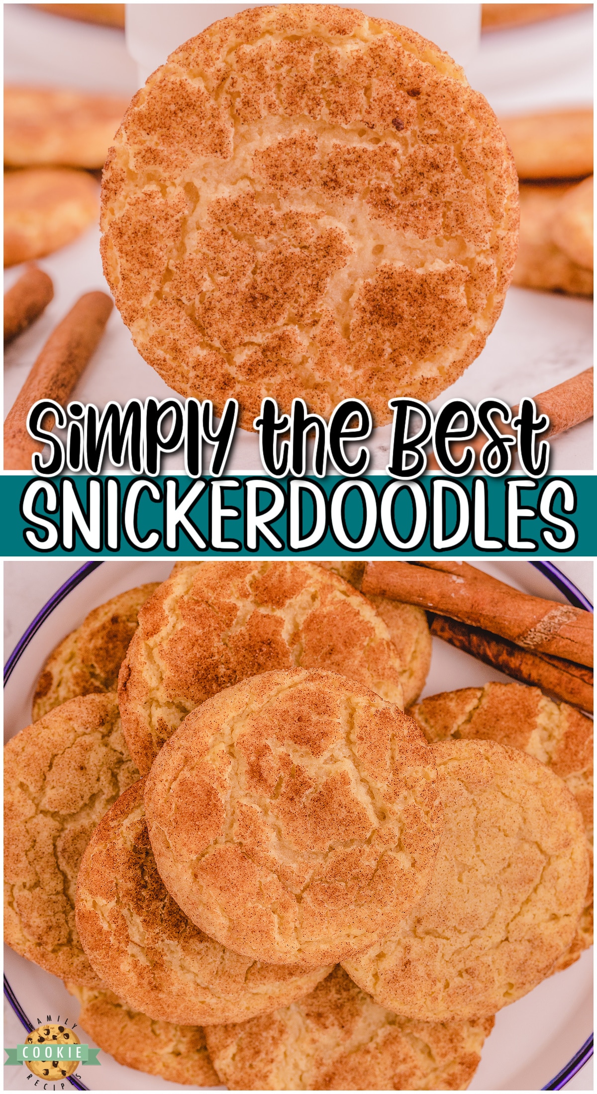 Best Snickerdoodle Recipe made with classic ingredients that yield soft, chewy cookies with that lovely cinnamon sugar taste we enjoy! Perfect Snickerdoodle cookies that everyone craves!