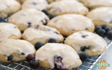 Blueberry Banana Cookies are like blueberry muffin tops in cookie form! Great flavor from the blueberries & bananas with a wonderful melt-in-your-mouth texture. Everyone goes crazy over these iced banana cookies!