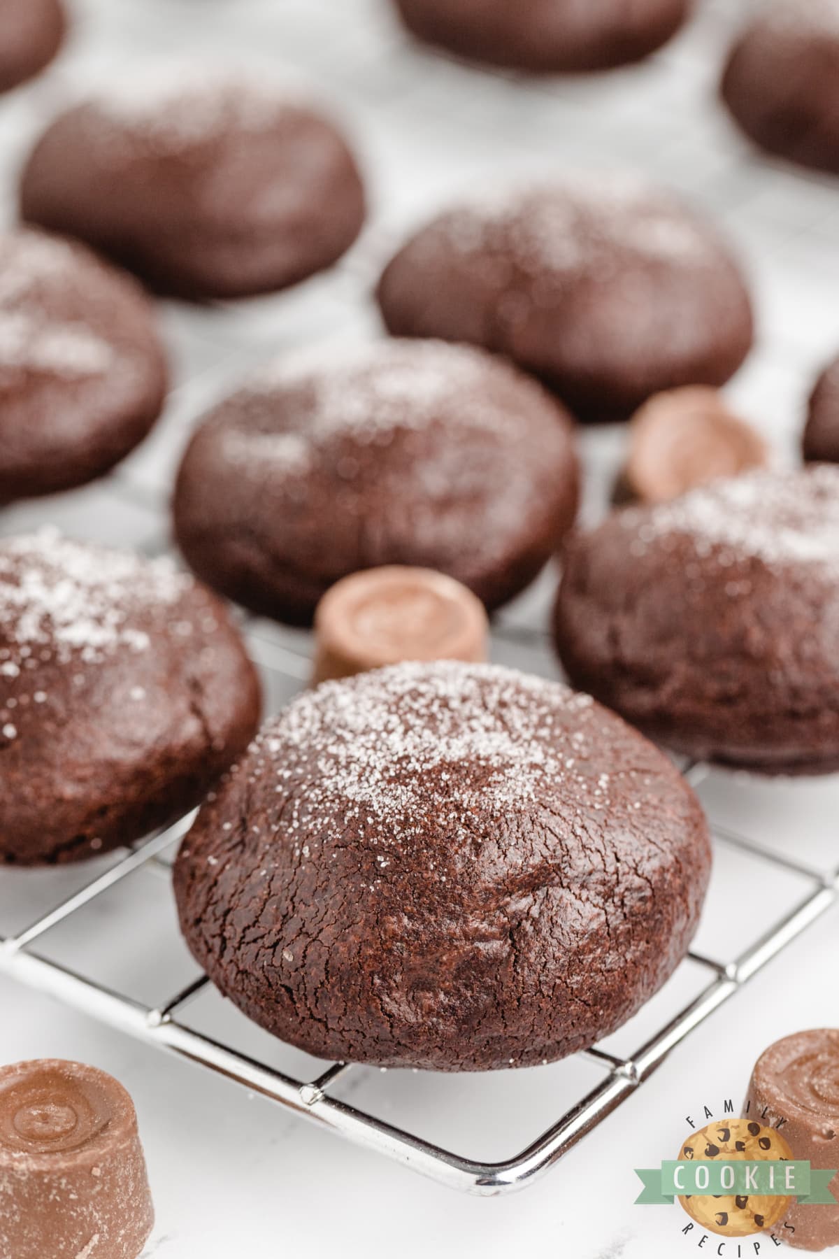 Chocolate Caramel Cake Mix Cookies