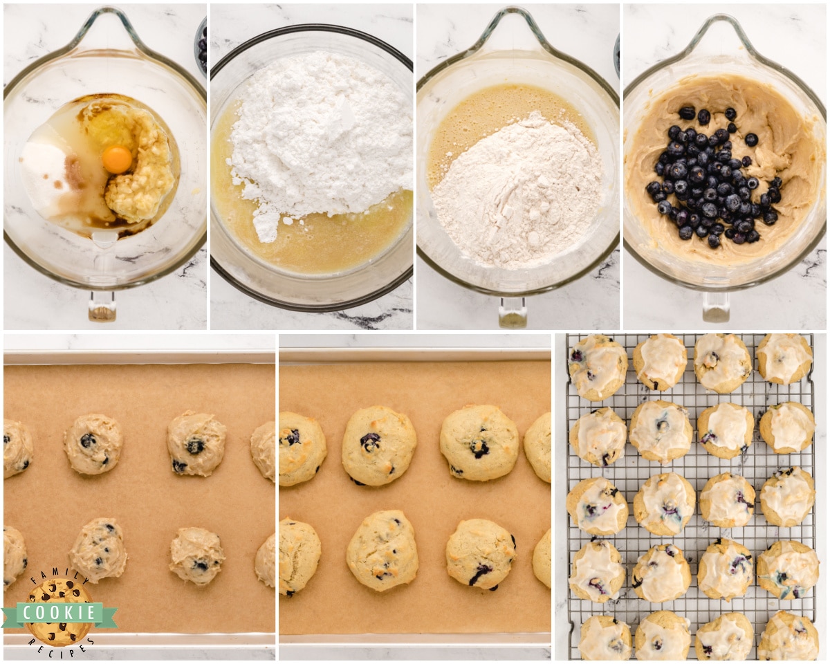 how to make blueberry banana cookies