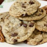 Butter Pecan Chocolate Chip Cookies are all the goodness of a traditional chocolate chip cookie recipe with the indulgent addition of toasted brown sugar butter pecans!