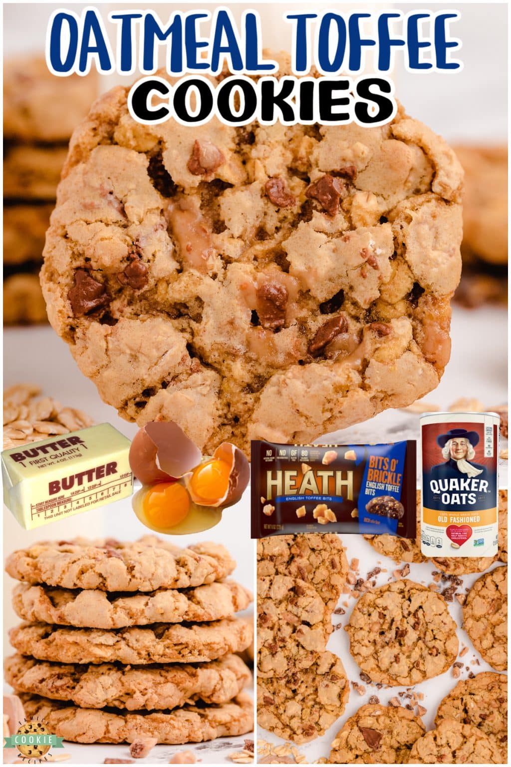 TOFFEE OATMEAL COOKIES Family Cookie Recipes