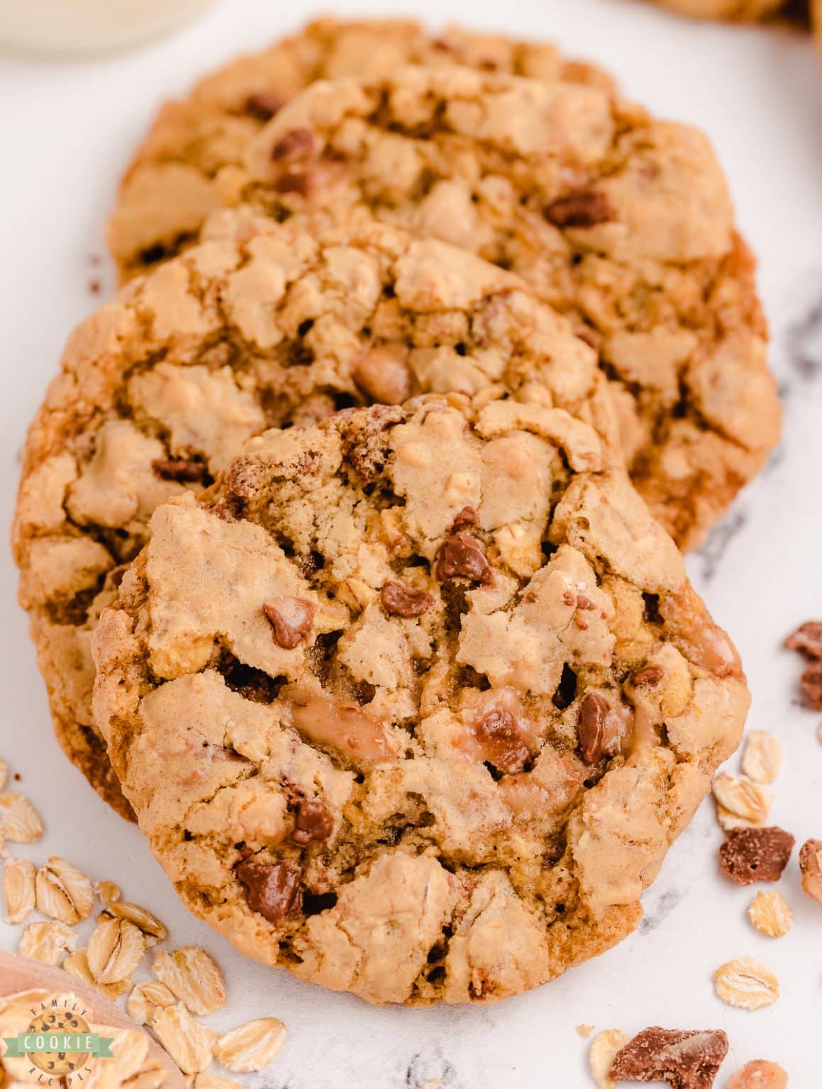 TOFFEE OATMEAL COOKIES Family Cookie Recipes