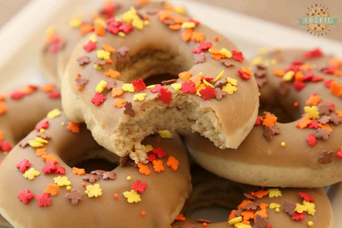 Maple Donut Cookies are soft & pillowy donut-shaped cookies with a lovely maple glaze topping. Everything you love about maple donuts, only in cookie form!