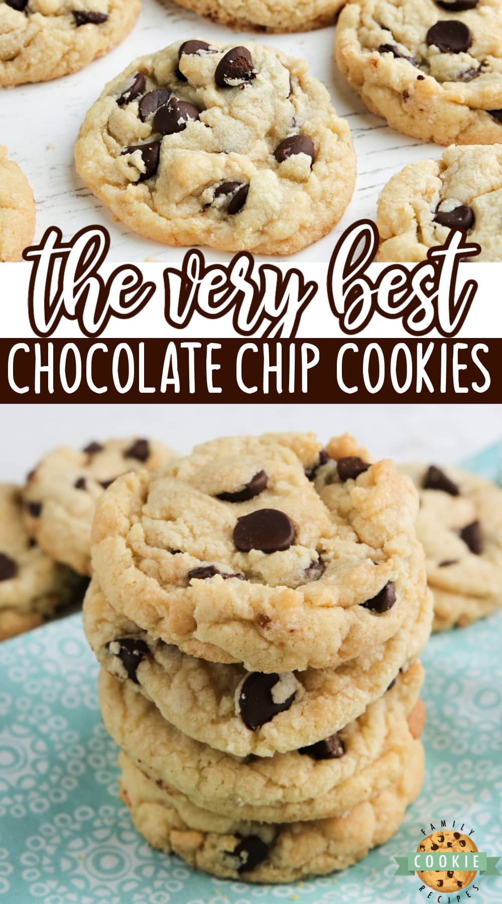 The best Chocolate Chip Cookies are soft, chewy and easy to make too! After trying dozens of different chocolate chip cookie recipes, I decided that I like this one the best!