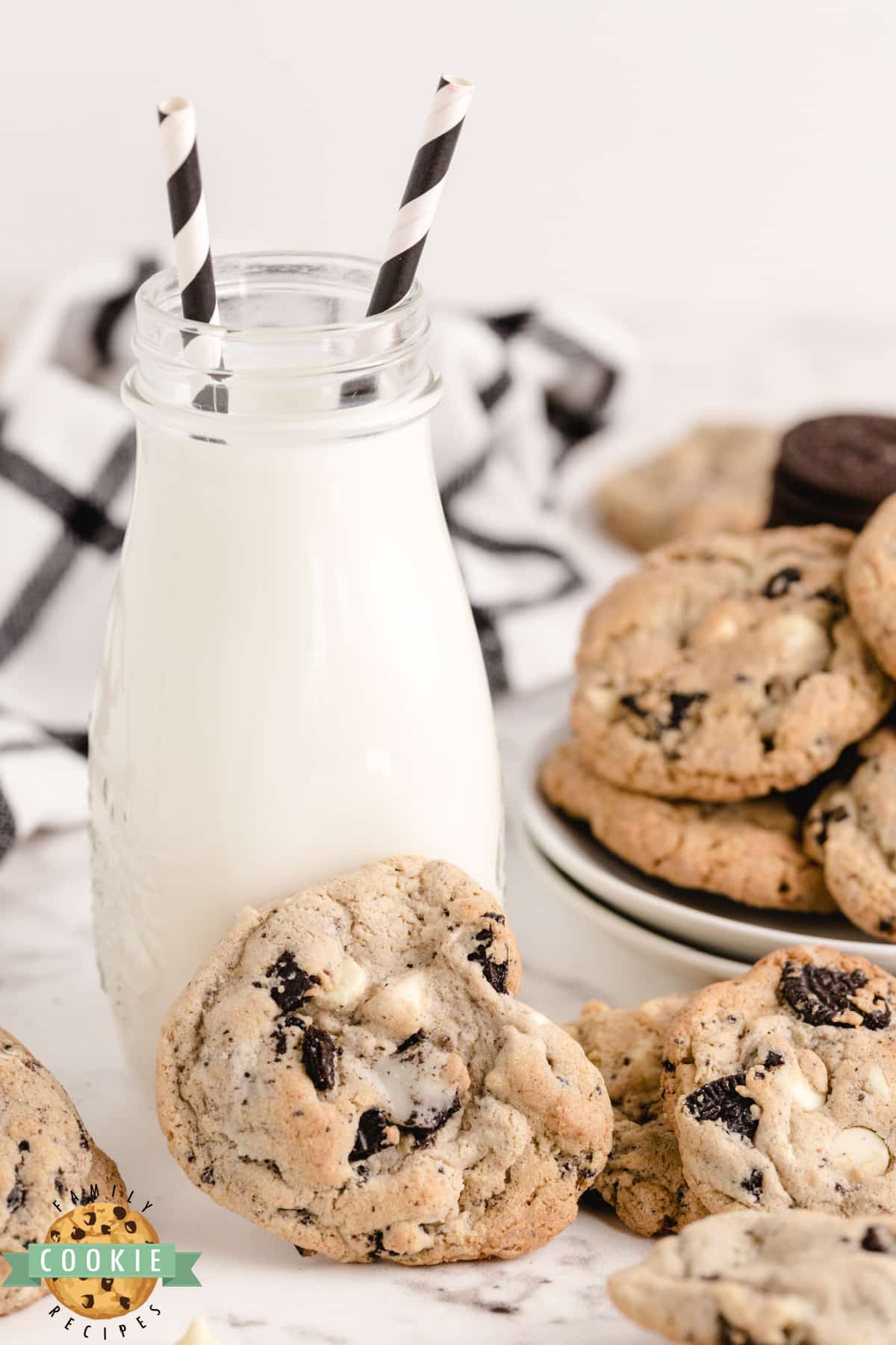 Cookie recipe made with crushed Oreos