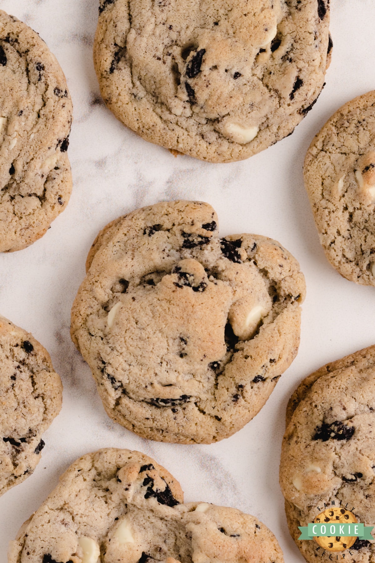 Cookies & Cream Cookies are made with Oreo pudding mix and crushed Oreo cookies. A deliciously soft and chewy cookie recipe that is sure to be a favorite!