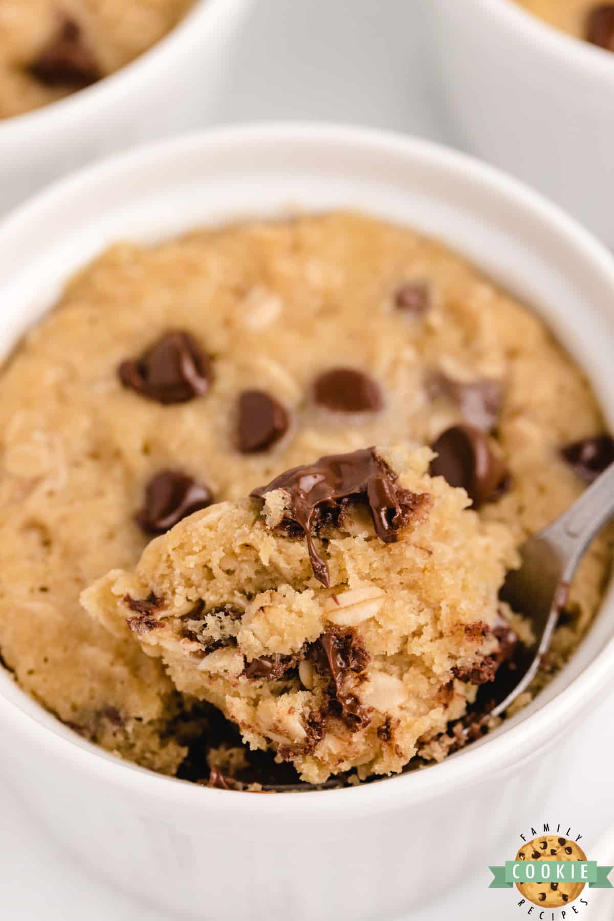 Microwave Oatmeal Chocolate Chip Cookies are soft, chewy and delicious treats that are ready in less than 5 minutes! These easy oatmeal chocolate chip cookies are made in the microwave, they make a perfect single serving treat! 