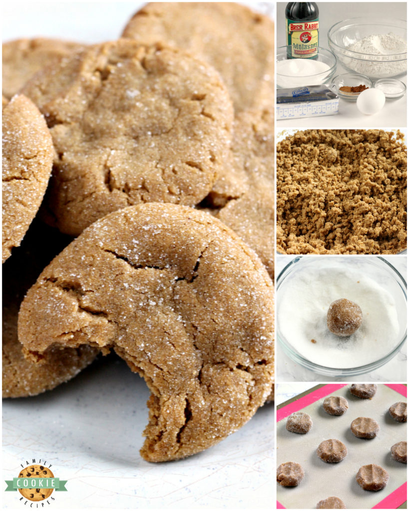 Soft Gingerbread Cookies are chewy, delicious and the perfect cookie for the holidays! This Gingerbread Cookie recipe is full of the flavors of cinnamon, cloves, ginger and molasses and the best part about these cookies is that they stay perfectly soft for several days!