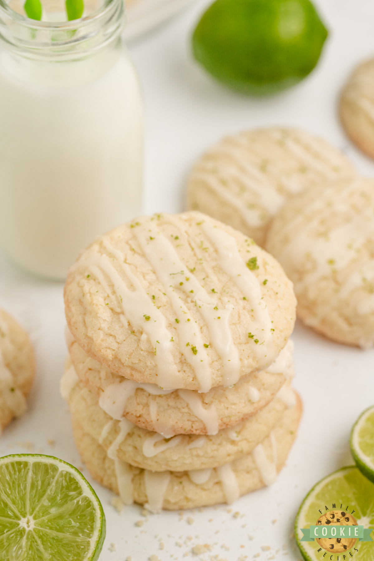 Lime Sugar Cookies are soft, chewy, and bursting with fresh lime flavor. An easy citrus cookie recipe made with lime juice and zest!
