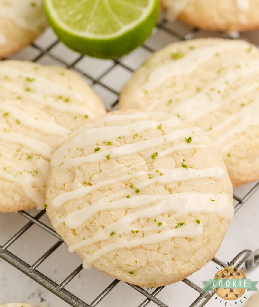 Lime Sugar Cookies are soft, chewy, and bursting with fresh lime flavor. An easy citrus cookie recipe made with lime juice and zest!