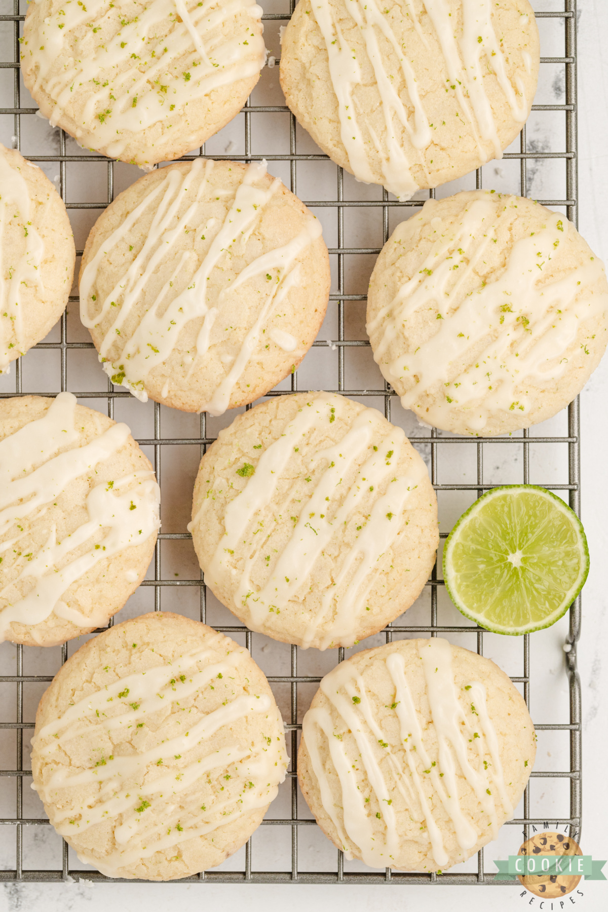 Lime Sugar Cookies with a simple lime glaze.