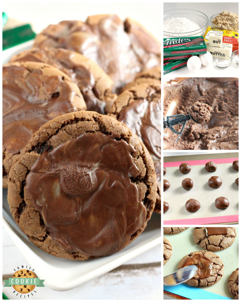 Andes Mint Chocolate Cookies are chewy, chocolate and frosted with a melted Andes mint! These cookies have the perfect combination of chocolate and mint flavors - this is one of my favorite cookie recipes!