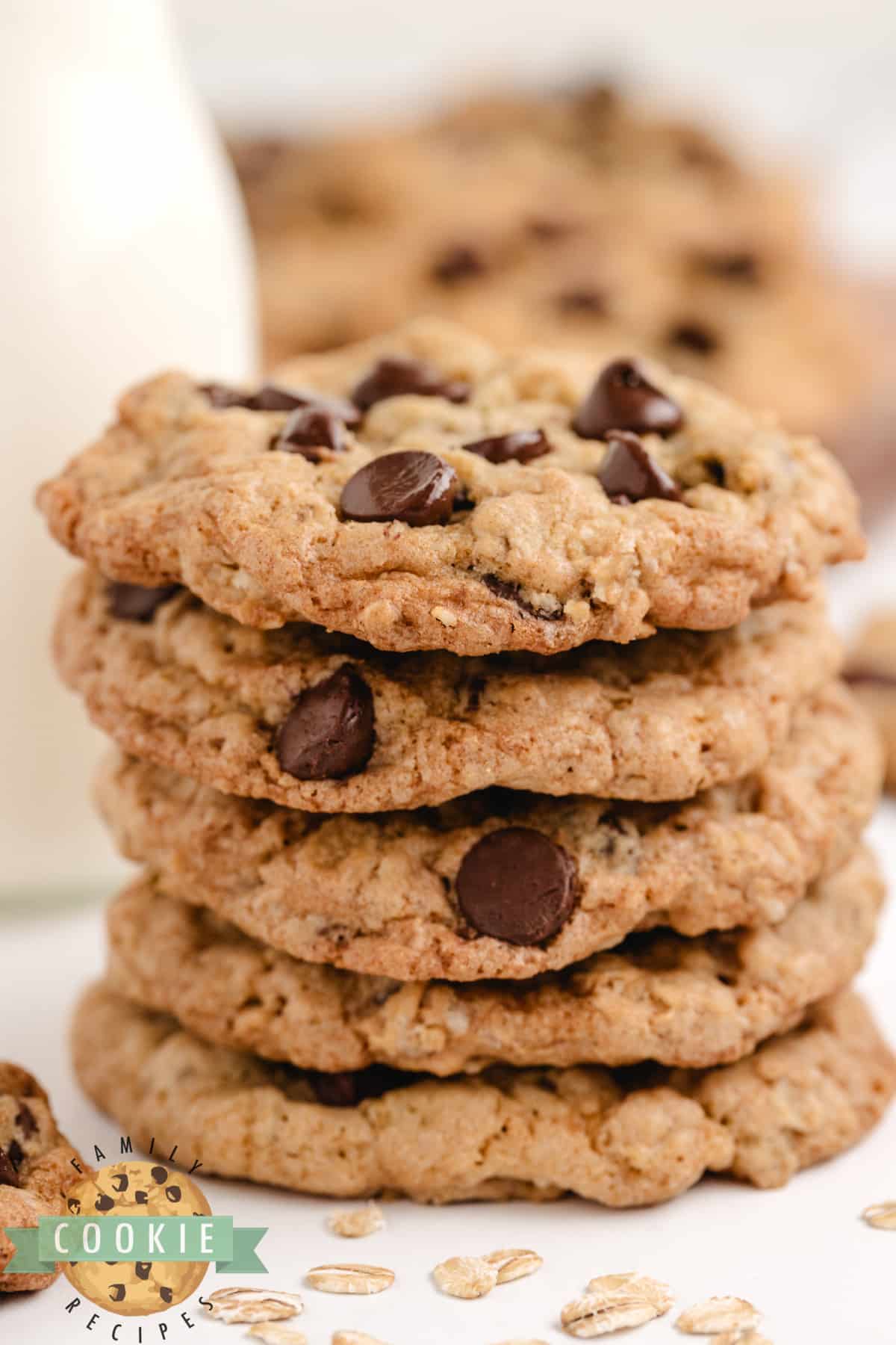 Stack of cookies. 