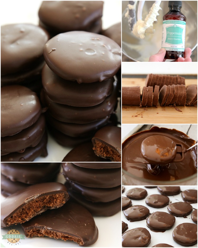 Thin Mints Cookies made with homemade buttery chocolate cookies dipped in mint fudge glaze. This simple recipe for copycat Thin Mints tastes even better than the original!