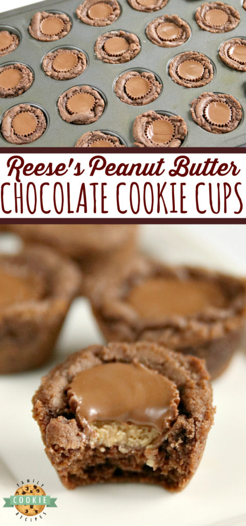 REESE'S CHOCOLATE COOKIE CUPS - Family Cookie Recipes