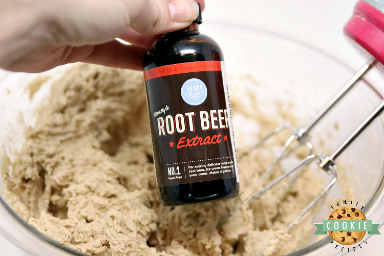 Root beer extract in cookies