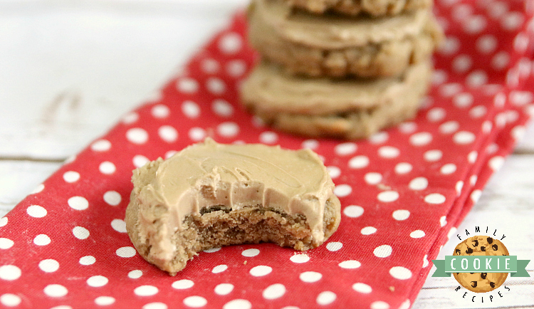 Root Beer Cookies are soft and delicious with root beer extract in the cookies and the buttercream frosting on top.