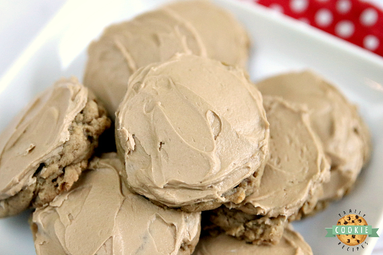 Root Beer Cookies are soft and delicious with root beer extract in the cookies and the buttercream frosting on top.