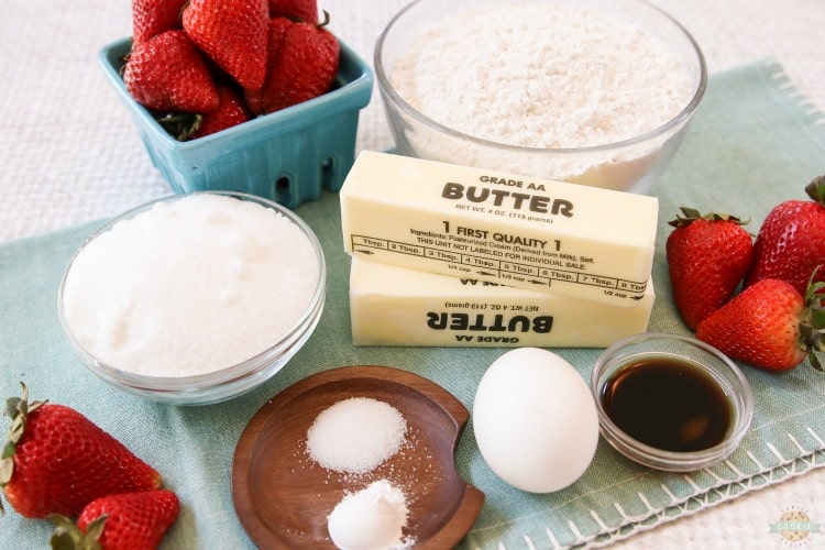 strawberry cookie cups ingredients