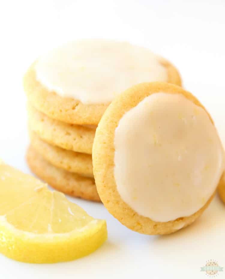 GLAZED LEMON COOKIES are sweet frosted lemon butter cookies made with fresh lemons. This delicious lemon cookie recipe is the perfect amount of sweet and tart.#cookies #lemon #dessert #baking #recipe from Family Cookie Recipes