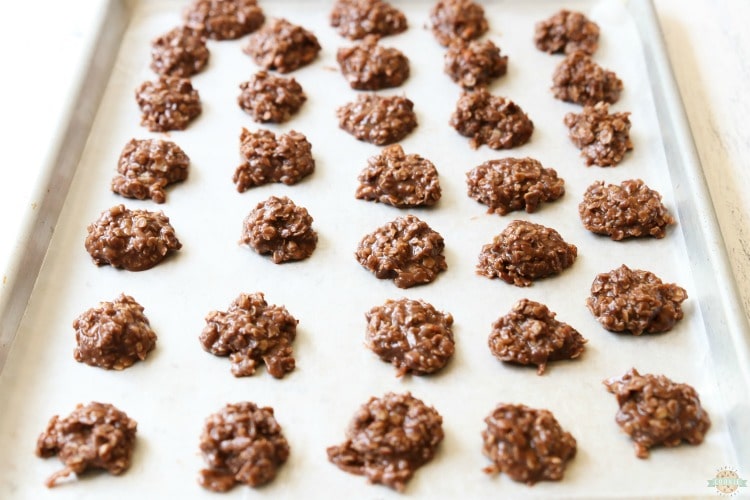 cooling no bake cookies
