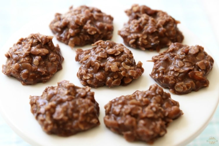 Easy No Bake Cookies are simple, oatmeal chocolate cookies that don't require baking time! I've tried many & this peanut butter no bake cookies recipe is the absolute BEST.