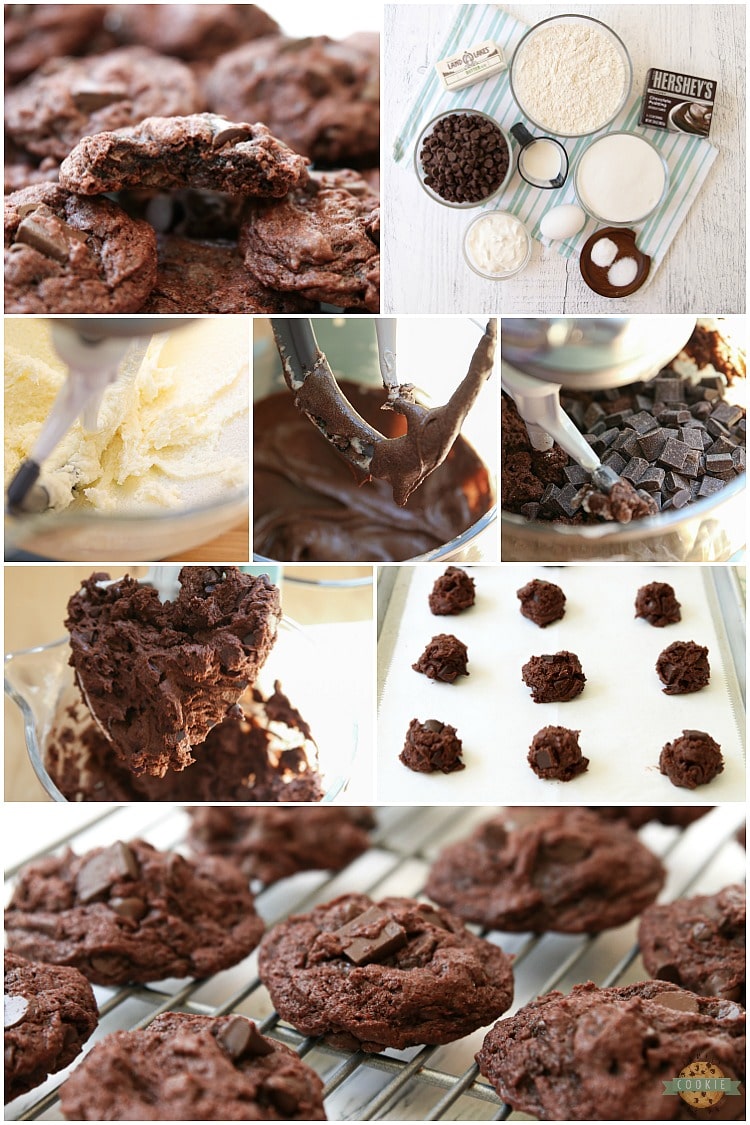 How to make double chocolate pudding cookies
