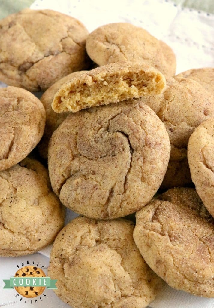 Pumpkin Snickerdoodles are soft, chewy and packed with pumpkin flavor! These delicious pumpkin cookies are rolled in cinnamon and sugar - one of my favorite fall cookie recipes!