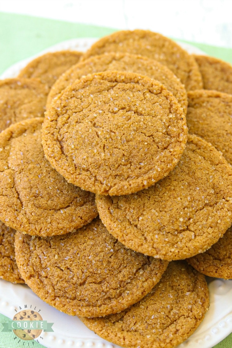 SOFT GINGER MOLASSES COOKIES Family Cookie Recipes