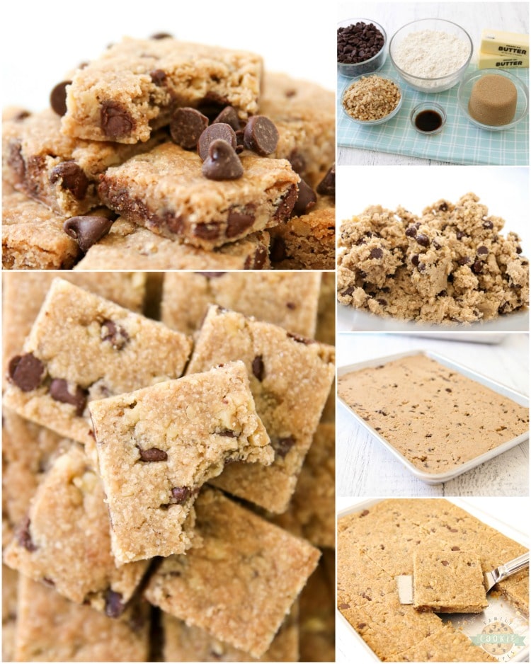 how to make chocolate chip cookie bars recipe