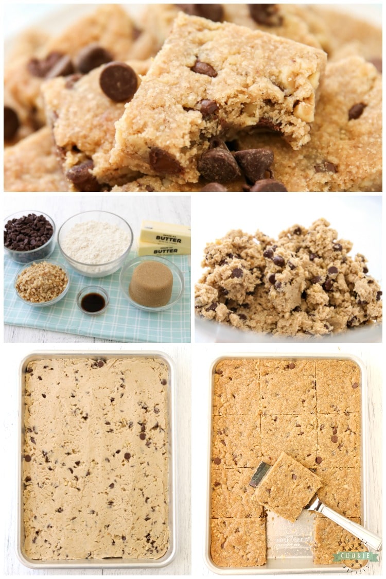 how to make chocolate chip cookie bars recipe