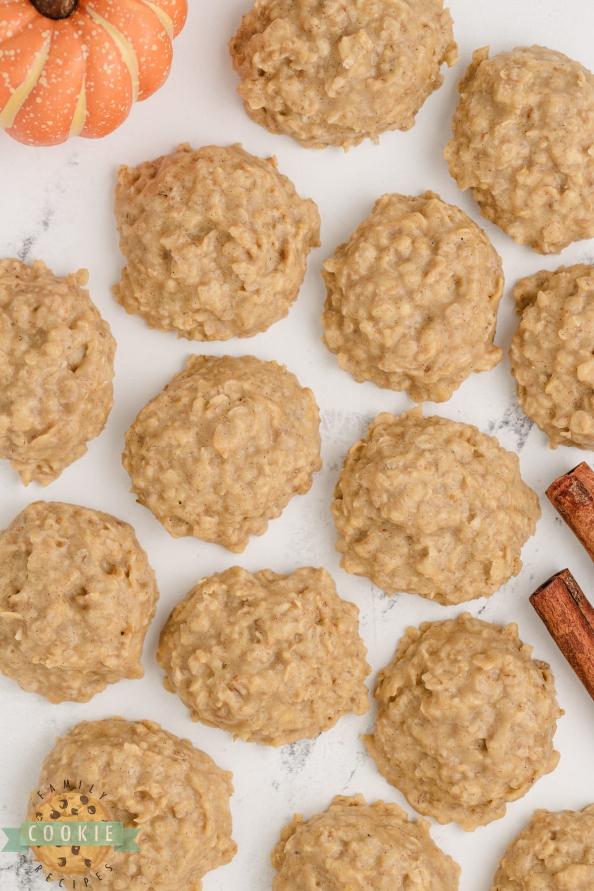 No Bake Pumpkin Cookies are full of oats and pumpkin flavor and come together in minutes without ever turning the oven on. This easy no-bake cookie recipe is quick, delicious, and perfect for fall!