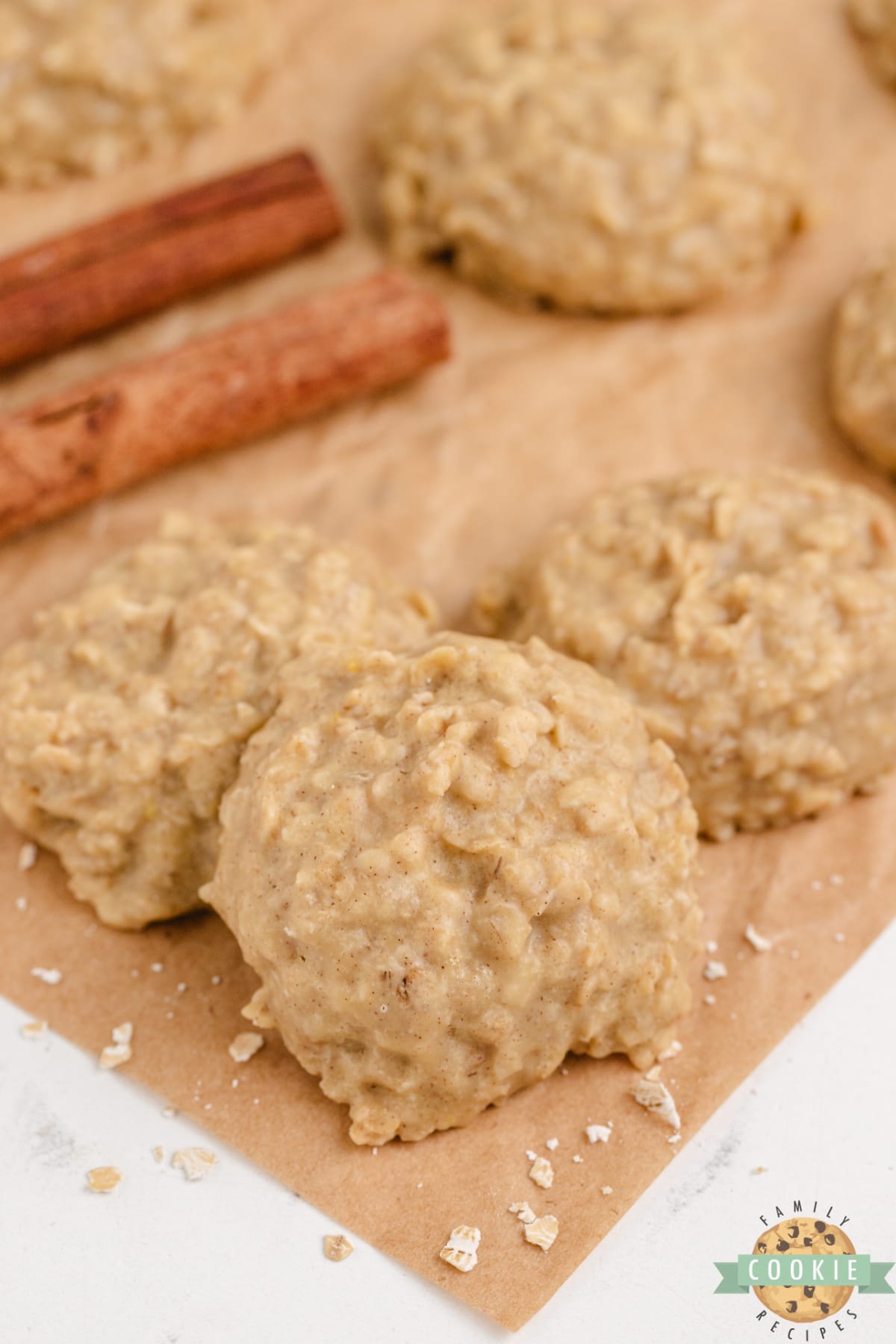 No Bake Pumpkin Cookies are full of oats and pumpkin flavor and come together in minutes without ever turning the oven on. This easy no-bake cookie recipe is quick, delicious, and perfect for fall!