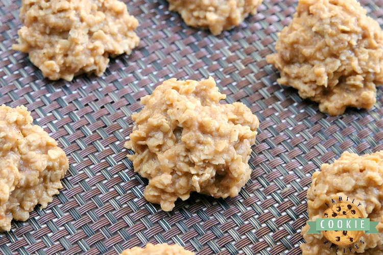 No Bake Pumpkin Cookies are full of oats and pumpkin flavor and come together in minutes without ever turning the oven on. This easy no bake cookie recipe is quick, delicious and perfect for fall!